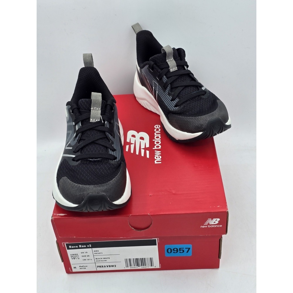 Children‎ Unisex Shoes New Balance Kids Rave Run v2 (Little Kid) 10.5 M Black